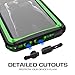Ghostek Nautical Rugged Armor Waterproof Case Compatible with Galaxy S9 Plus S9+ (Green)