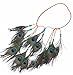 Peacock Feather Headband Peacock Feather Hair Band Weave Headpieces Bohemia Tribal Indian Hippie Headban Headpiece Hair Accessorie for Masquerade Fancy Dress Carnival Festival,Adjustable Length