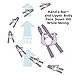 Geospace Hand-Z-BAR Kids Downhill Ski Trainer to Learn/Teach Beginner Alpine Skiing