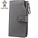 Itslife Women's RFID Blocking Large Capacity Luxury Wax Genuine Leather Clutch Wallet Ladies Card holder
