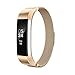 AIUNIT Fitbit Alta Bands Milanese,Fitbit Alta HR Replacement Band Small Large for Women Men Girls Boys, Loop and Magnet-Lock Design Metal Accessories Wristband Strap