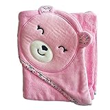 Carter's Hooded Towel - Pink Bear