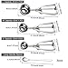 Ice Cream Scoop - 3 PCS 18/8 Stainless Steel Cupcake Muffin Dispenser, Teaspoon Set of 3, Cookie Scoops, Coffee Spoon, Ice Cream Spoon with Trigger for Meat Ballers/Potato Mashers/Melon Ballers/Baking