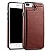 Hoofur for iPhone 8 Plus Wallet Case, Slim Fit Premium Leather Wallet Cases Card Slots Shockproof Folio Flip Protective Defender Shell for iPhone 7 Plus (5.5 Inch) (Brown)