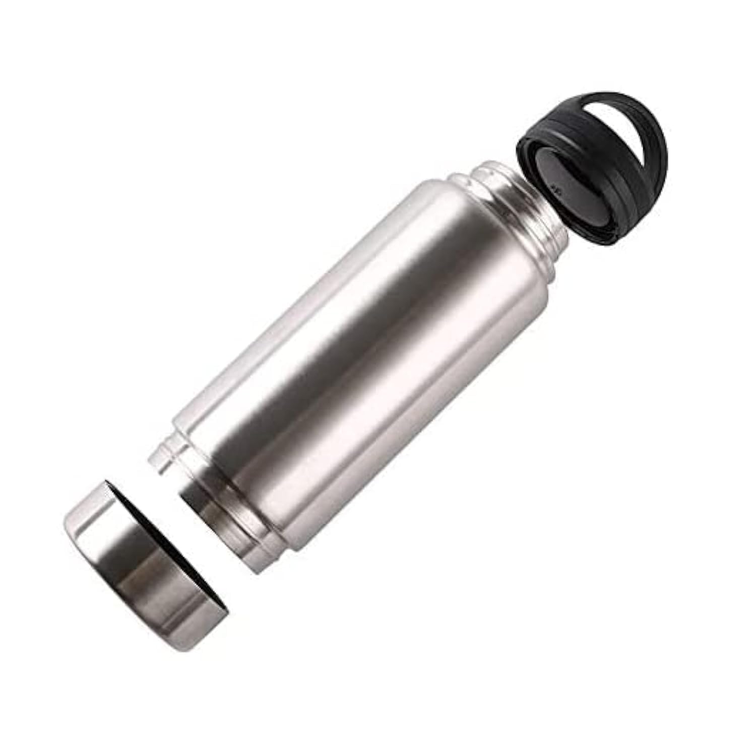 Diversion Water Bottle Stainless Steel Stash Can Stash Bottle Secret Safe Storage Bottle Durable Hide Key Secret Safe 300ml capacity (Silver 1)