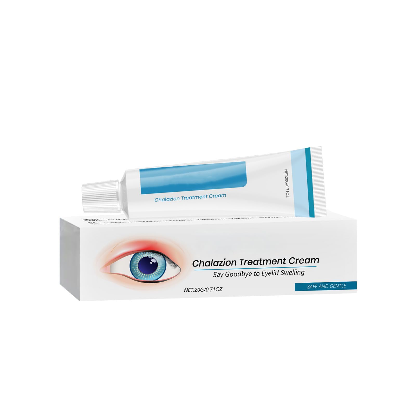 Chalazion & Blepharitis Treatment Eye Cream - Blepharitis Eyelid Cream for Swollen Eyelids, Redness & Irritation - Chalazion Treatment for Stye, Puffiness & Dryness - Gentle Eye Care Fast Relief 1pc