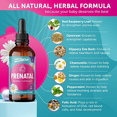 Prenatal Vitamins with Folic Acid DHA Free Liquid Prenatal Vitamin