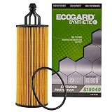 ECOGARD S10040 Premium Cartridge Engine Oil Filter for Synthetic Oil Fits Chrysler Town & Country 3.6L 2014-2016, Pacifica 3.6L 2017-2020, 300 3.6L 2014-2019, 200 3.6L 2014-2017