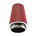 MILLION PARTS 4'' Cold Air Tube with Filters with Heat Shield 5.2L 5.9L V8 Red Compatible with 1994-2002 Dodge Ram 1500/2500 V6/V8/V10, Red and Black