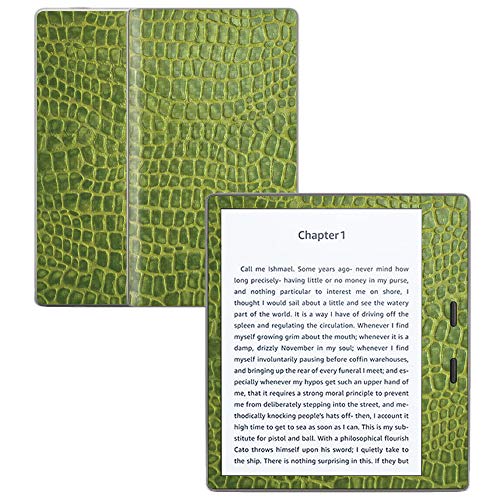 MightySkins Carbon Fiber Skin for Amazon Kindle Oasis 7" (9th Gen) - Croc Skin…
