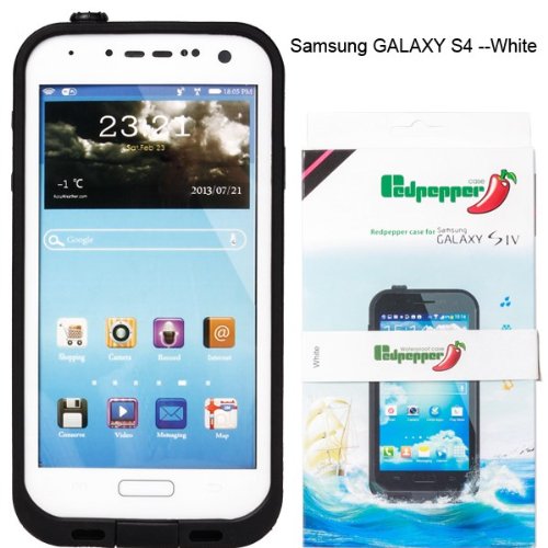 Redpepper Samsung Galaxy S4 9500 Waterproof Dirtproof Snowproof Shockproof Case for Christmas Gifts (White)