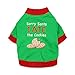 DroolingDog Dog Christmas Shirt Dog Xmas Clothes Pet Holiday Costume Sorry Santa I ATE The Cookie for Small Dogs, Medium