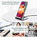 Turbot 3-Coil Qi Wireless Charger Stand Compatible with iPhone XS/XS Max/XR, iPhone X, iPhone 8/8 Plus, Galaxy Note 9/S9/S9 Plus/Note8/S8/S8 Plus/S7, LG G6, Xperia XZ2 and All QI-Enabled Devices