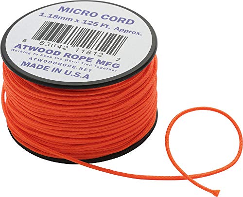 アトウッドロープ(Atwood Rope) アウトドア キャンプ 多目的コード マイクロコード ネオンオレンジ 直径1.18mm×38m 【日本正規品】 44006商品画像