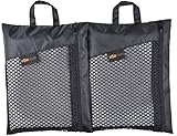 sunland Microfiber Ultra Compact Absorbent Fast Drying Travel Towels Face Towels Hand Towels(Grey,2 Pack 12inch X 24inch) …