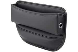 Aiscahent Car Seat Storage Box Car Console Side Car Seat Slot Storage Box Slot Gap Filling Car Interior Accessories (black)