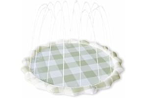 BROOKLYN NEUTRAL Neutral Gingham Splash Pad for Kids - Outdoor Sprinkler for Kids & Toddlers, Water Mat Sprinkler Toy-Splash Pool 67in