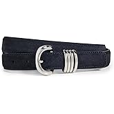 Madewell Women's Metal Keeper Belt In Suede