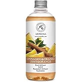 Cinnamon - Orange Diffuser Refill 17 Fl Oz - Intensive - Fresh & Long Lasting Fragrance - Good for Aromatherapy - SPA - Christmas Scent - Scented Diffusers - Home Fragrance - Reed Diffuser Refill