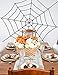 jollylife Fake Spider Web Halloween Decorations Outdoor - Black Yard Party Haunted House Decor 2PCS