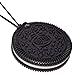 Munchables Biscuit Sensory Chew Necklace – Chewy Fidget Toy for Boys and Girls (Black)