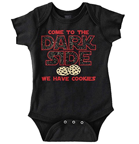 Come to Dark Side Cookies Cute Edgy Star Wars Funny Romper Bodysuit