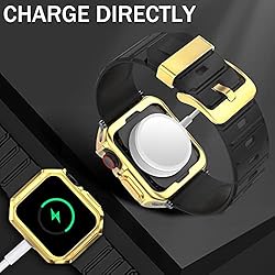 Swhatty Band Case Compatible with Apple Watch 45m