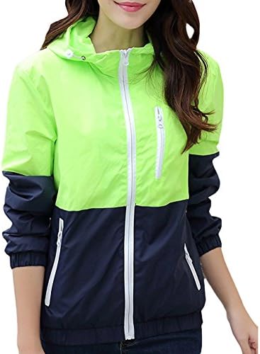Yxiuexur Womens Lightweight Windbreakers Sun Protection Outdoor Hooded Sports Outwear Quick Dry Jacket Lovers Coat