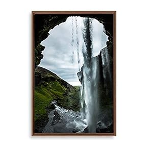 Framed Waterfall Home Artwork for Living Room Bedroom
