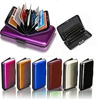 Goldenvalueable Extra Thick Aluminum Aluma Hard Case Credit Cards Wallet (Assorted 6 Pack)