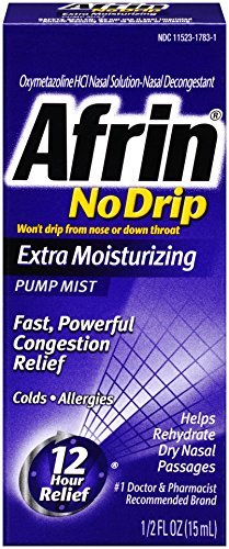 AFRIN NASAL SPRAY NO DRIP EXTRA MOISTURIZING PUMP MIST, .5 OZ
