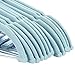 Juvale Velvet Hangers with Clips - for Shirts, Skirts, Pants, and Dresses - Non-Slip Velvety Smooth Texture - Slim Space Saving Design - Blue - 24 Pack - 18 Inches