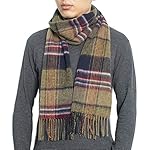 Wool Plaid Tartan Winter Scarf 70.8" x 11.8"100% Lambs wool Scarves for Men and Women - Cashmere Feel Soft Touch Cozy Warm Breathable and Skin friendly Wool Plaid Tartan Winter Scarf 70.8" x 11.8"100% Lambs wool Scarves for Men and Women - Cashmere Feel Soft Touch Cozy Warm Breathable and Skin friendly