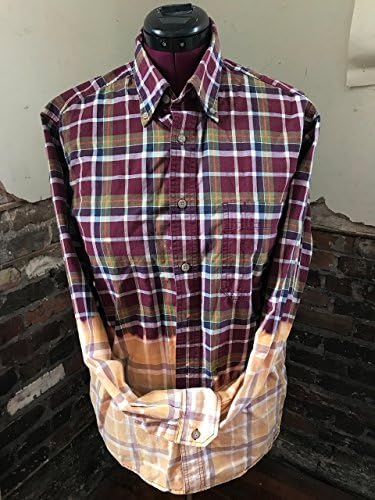 Eddie Bauer Ombre Bleached Long Sleeve Button up shirt