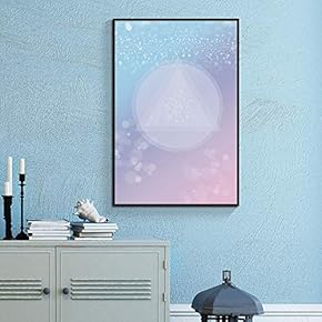Floating Framed Canvas Wall Art for Living Room, Bedroom Abstract Geometric Colorful Painting Canvas Prints for Home Decoration Ready to Hang - 16x24 inches