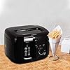 LIVIVO Electric 2.5L Deep Fat Countertop Fryer Non-Stick Coating, Internal Mesh Basket with Safety Handle and Viewing…