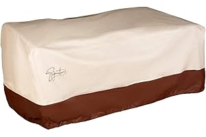 Signature Living Patio Furniture Cover, Waterproof Sofa and Love Seat Cover, Heavy Duty, UV-Coated Polyester, Outdoor Furniture Covers for All-Weather Protection Outdoor Seating - Small, 60 inch