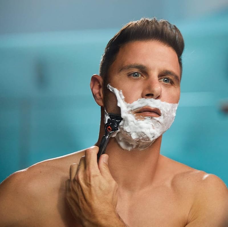 Lâminas de barbear masculinas gillette proglide power, pacote de 4 lâminas de reposição (a embalagem pode variar)