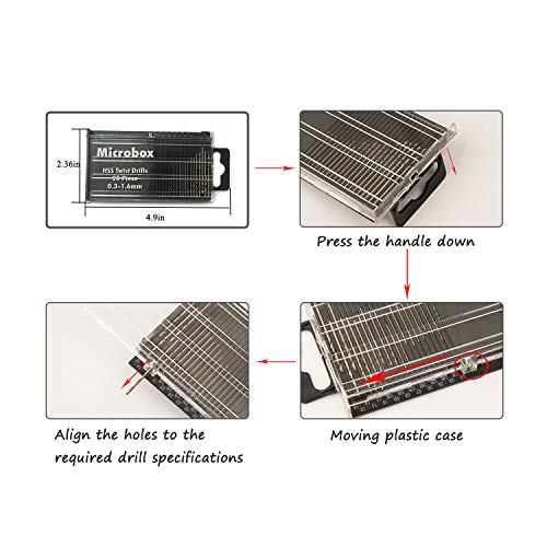 image for Vetoo 22 Pcs Mini Pin Vise Hand Drill Bits, Hobby Hand Drill Kit Manua