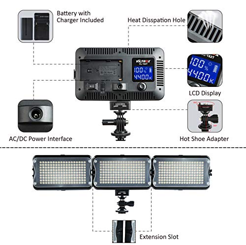 3 VILTROX+Portable+Camcorder+Brightness+3300K+5600K