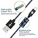 iPhone Cable SGIN,3Pack 6FT Nylon Braided Cord Lightning to USB iPhone Charging Charger for iPhone 7,7 Plus,6S,6 Plus,SE,5S,5,iPad,iPod Nano 7(Black Blue)