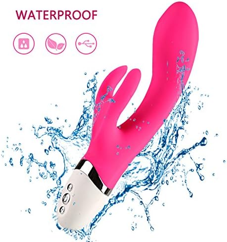 Wand Massager - Double Head Usage &amp; Multiple Frequency Conversion - USB Charging 100% Waterproof - Personal Massager (Cute Pink)