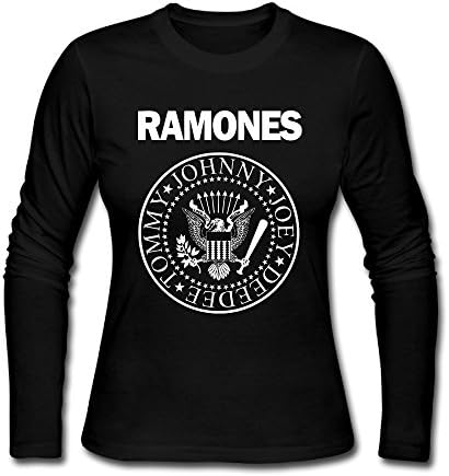 Long Sleeve Ramones Logo T-shirts Funny T Shirts Printed ComfortSoftWomen