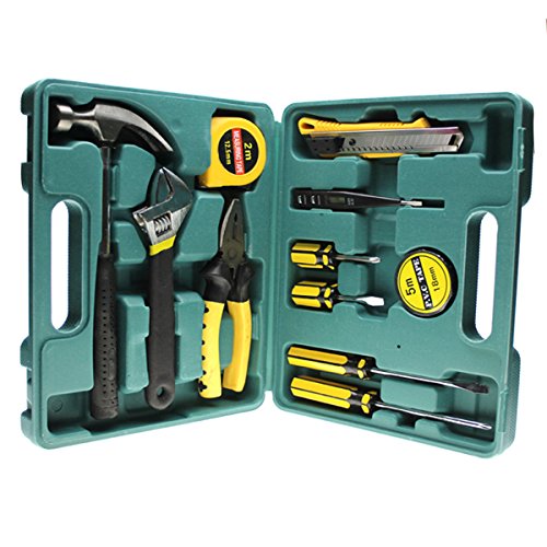Click Here to See More Images TESWNE 12Pcs Home Repair Tool Kit, Multi-functional & Universal Precision Screwdriver Set Repair Tool Kit for Garden Household Repair Maintenance
