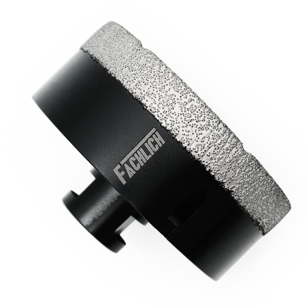 FACHLICH Diamond Core Drill Bits 100mm Tile Hole Saw Vacuum Brazed for Porcelain Tile Ceramic Granite Marble