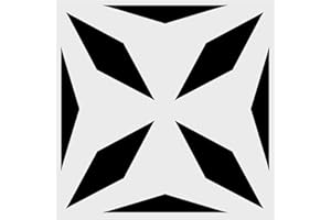 LYMSSESS Wall Stencils for Painting Large Pattern 12" x 12", Reusable Large Floor Stencils, Simple Tile Stencils for Decor (NS13)