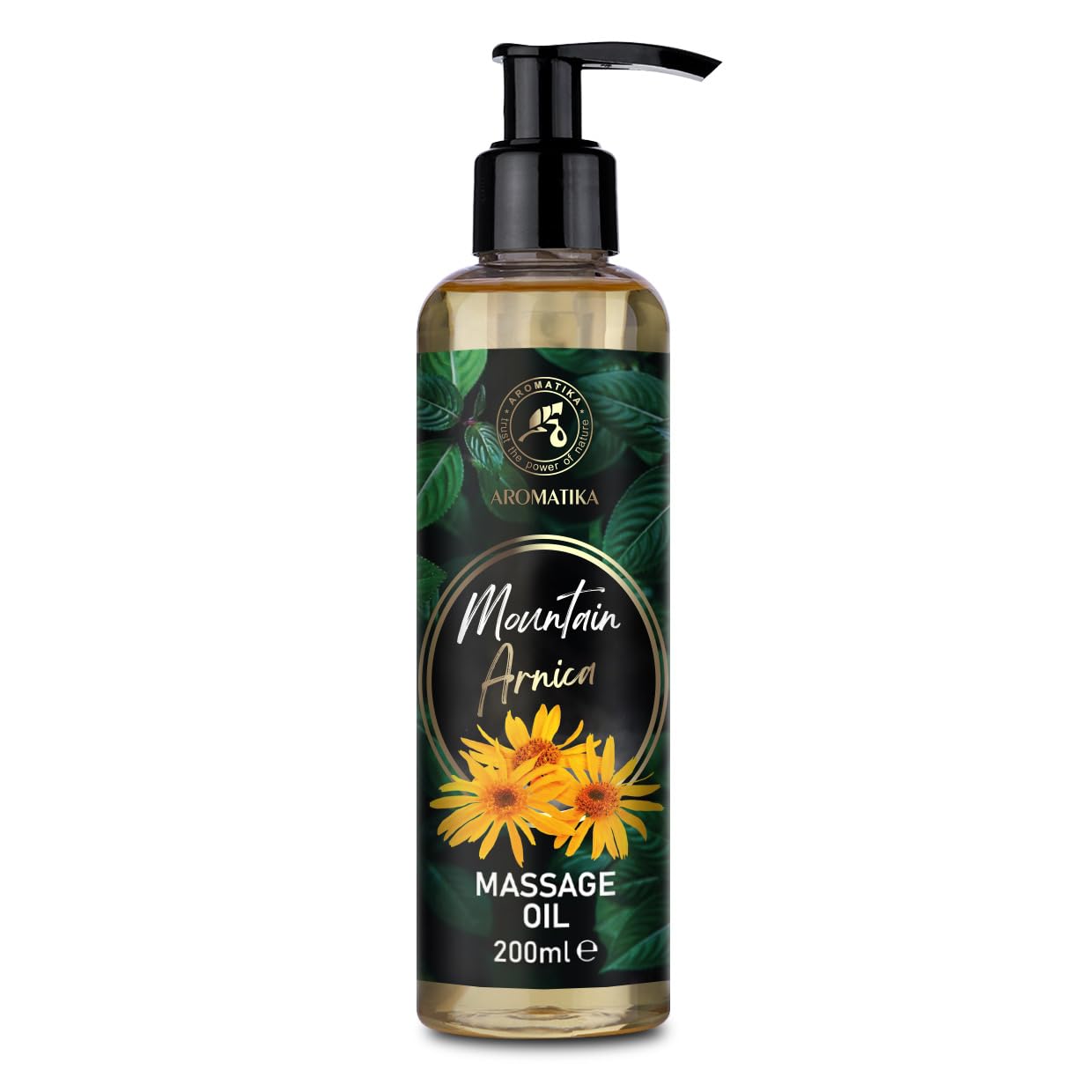 Massage Oil Mountain Arnica 200 ml - Arnica Montana Flower Extract - Body Oil - Pure & Natural - Cosmetic Oil - Massage Oil - Natural Oils for Skincare - Bodycare
