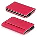 RFID Blocking Compact Wallet For Women, Made of Stylish Pink PU Leather With Aluminum Card Holder, In A Nice Gift Box