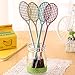 Unique Rollerball Pen, VESNIBA 4PCS New Cute Tennis Racket Pens Ballpoint Ink Pens Gel Pens Creative Stationery Student Gift (4pcs Tennis Racket, random)
