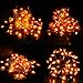 4 Packs Fall Decor Maple Leaves Lighted Garland Home Decorations - Thanksgiving String Lights 39.37Ft/100LED Autumn Halloween Party Ornament ( Batteries Not Included)